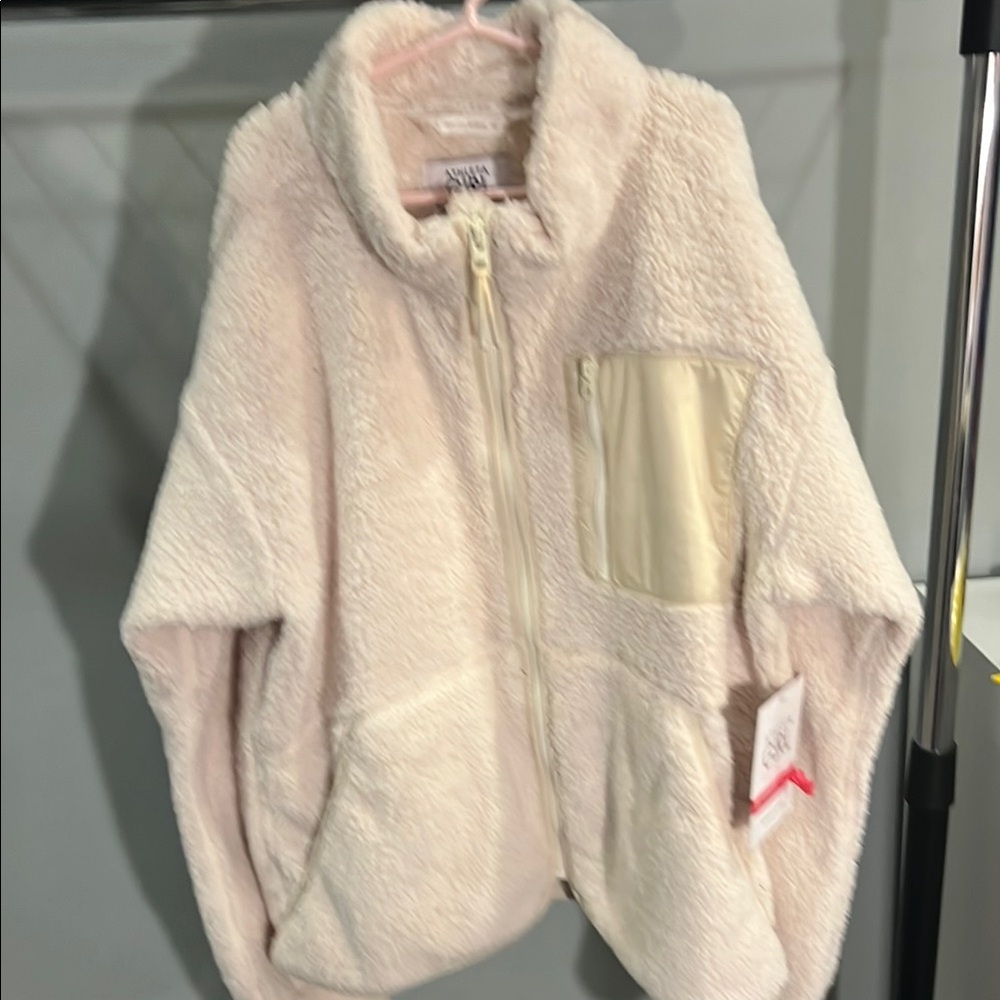Athlete Sherpa Zip-Up Jacket with Pocket